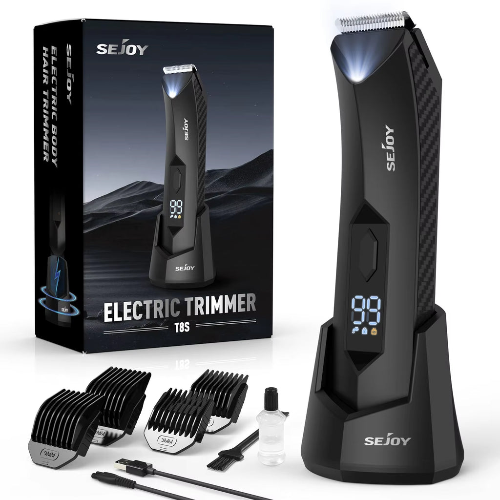 6 in 1 Body Hair Trimmer Kit Electric Beard Shaver Men&Women Nose Hair Trimmer Eyebrow Razor Portable Body Shaver IPX5