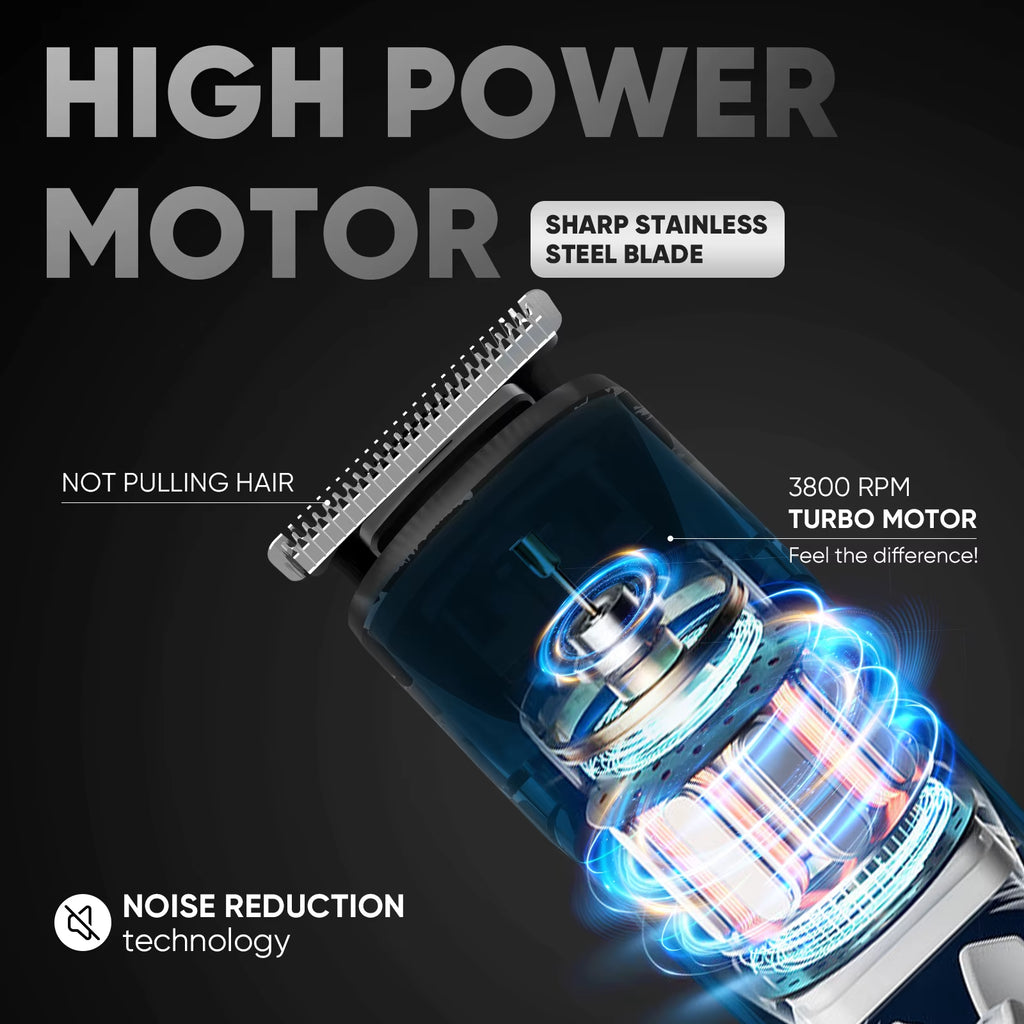 MASTER Men'S Grooming Kit 5 in 1 Multifunctional Electric Hair Clippers Rechargeable Razor Men Beard Nose Trimmer