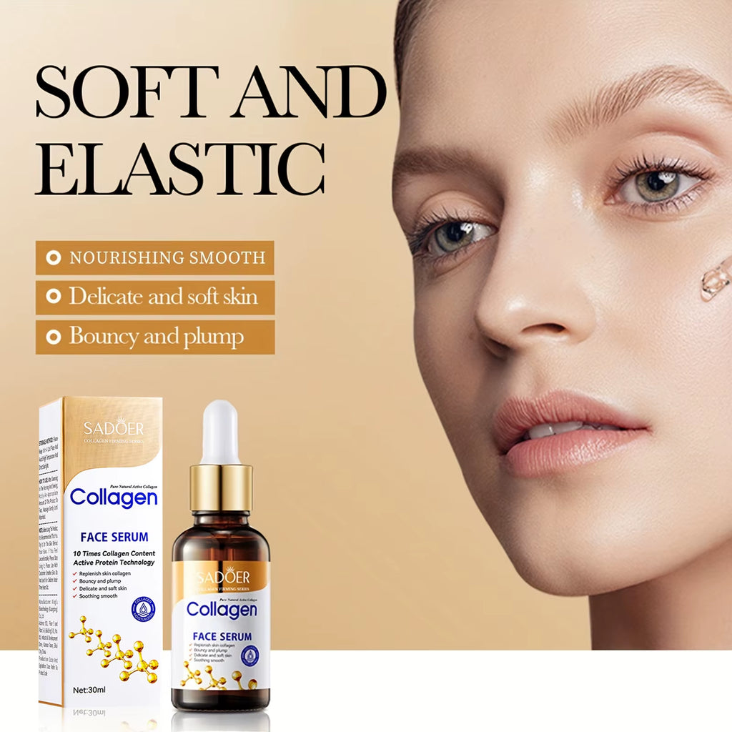 Collagen Skin Care Set, 6Pcs Face Care Sets for Women, Firming Skin, Smooth Skin, Hydrating Skin Care Set Include Serum Face Cre