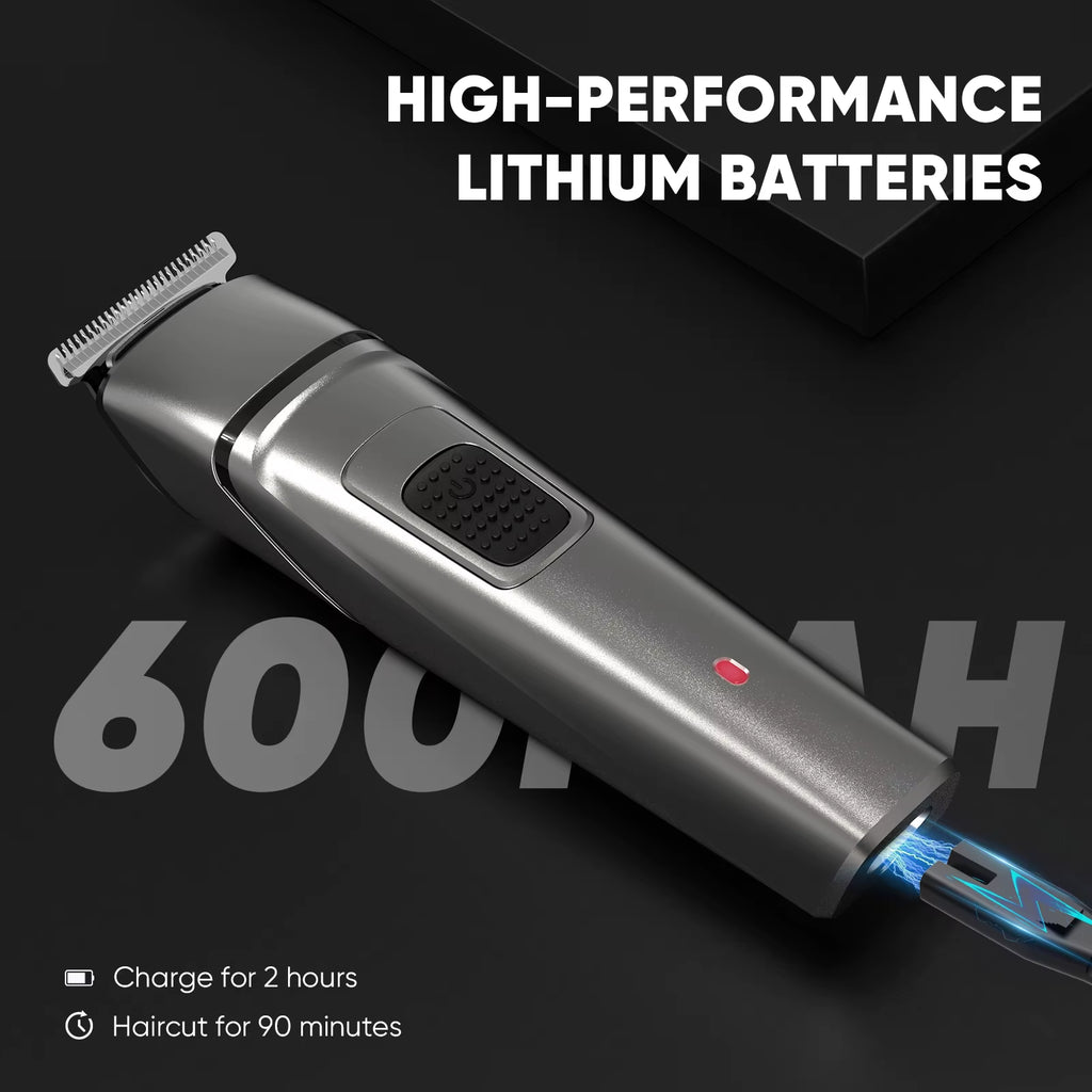 MASTER Men'S Grooming Kit 5 in 1 Multifunctional Electric Hair Clippers Rechargeable Razor Men Beard Nose Trimmer