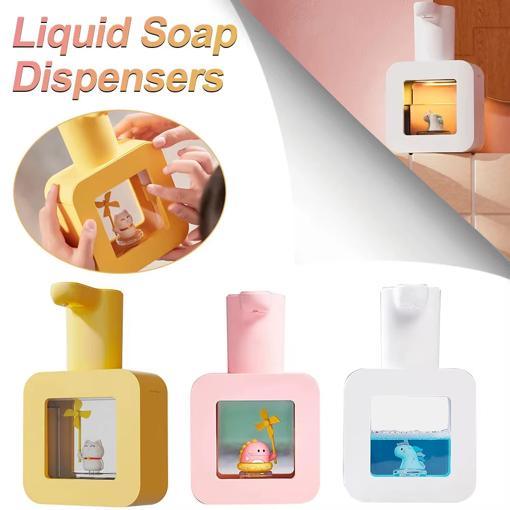 400Ml Liquid Soap Dispensers USB Charging Liquid Foam Dispensers Wall Mounted Touchless Sensor for Hotel Wash Basin